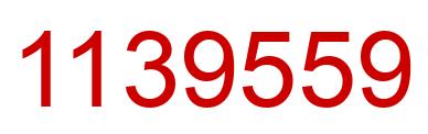 Number 1139559 red image