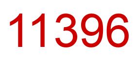 Number 11396 red image