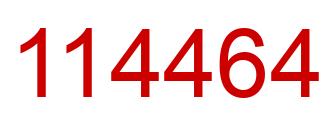 Número 114464 imagen rojo