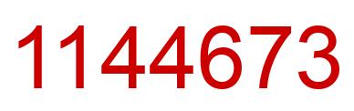 Number 1144673 red image