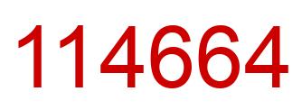 Número 114664 imagen rojo