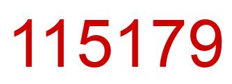 Número 115179 imagen rojo