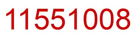 Number 11551008 red image