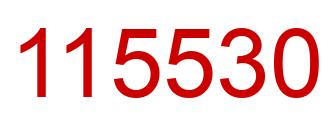 Número 115530 imagen rojo