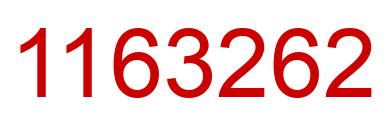 Number 1163262 red image