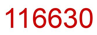 Número 116630 imagen rojo