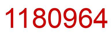 Number 1180964 red image
