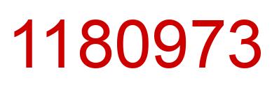 Number 1180973 red image