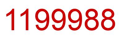 Number 1199988 red image