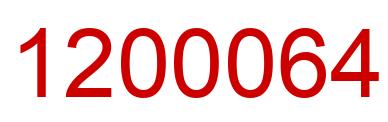 Number 1200064 red image