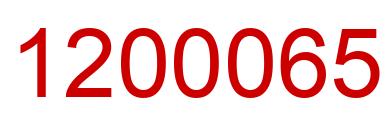 Number 1200065 red image