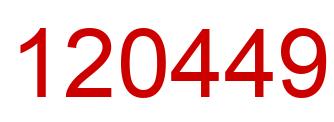 Number 120449 red image
