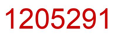 Number 1205291 red image