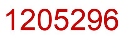 Number 1205296 red image