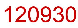 Number 120930 red image