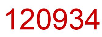 Number 120934 red image