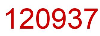 Number 120937 red image