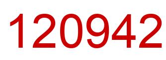 Number 120942 red image
