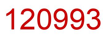 Number 120993 red image