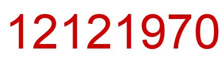 Number 12121970 red image