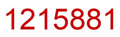 Number 1215881 red image