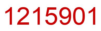 Number 1215901 red image