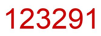 Número 123291 imagen rojo