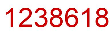 Number 1238618 red image