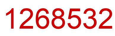 Number 1268532 red image
