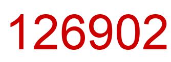 Number 126902 red image