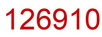 Number 126910 red image