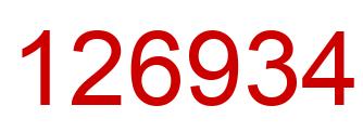 Number 126934 red image