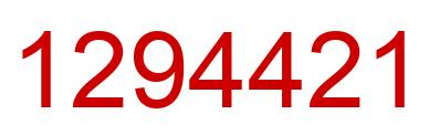 Number 1294421 red image