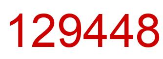 Number 129448 red image