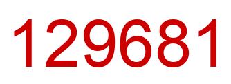Número 129681 imagen rojo
