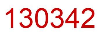 Number 130342 red image