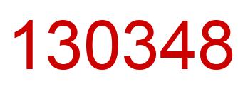 Number 130348 red image