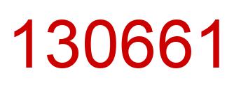 Number 130661 red image