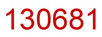 Número 130681 imagen rojo