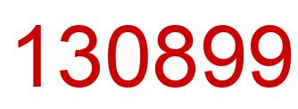 Number 130899 red image
