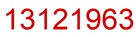 Número 13121963 imagen rojo