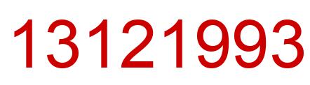 Número 13121993 imagen rojo