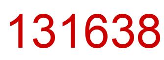 Number 131638 red image