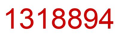 Number 1318894 red image