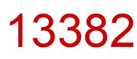 Number 13382 red image