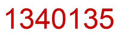 Número 1340135 imagen rojo
