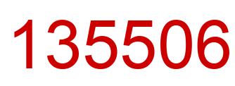 Número 135506 imagen rojo