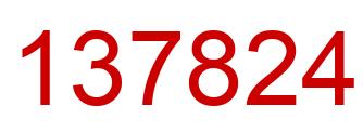 Número 137824 imagen rojo