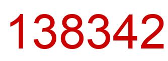 Number 138342 red image
