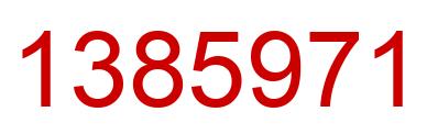 Number 1385971 red image